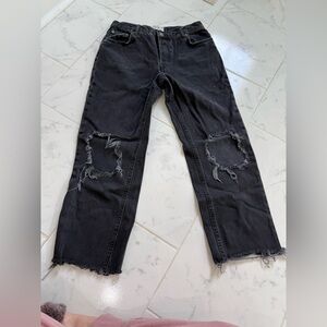 We The Free Black Distressed Women Jeans